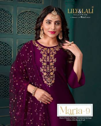 Maria Vol 9 By Lily & Lali Designer Festive Wear Salwar Kameez Collection